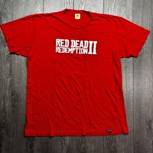 Rockstar Games Red Dead Redemption II T-Shirt Mens XXL Red Graphic Tee RDR2